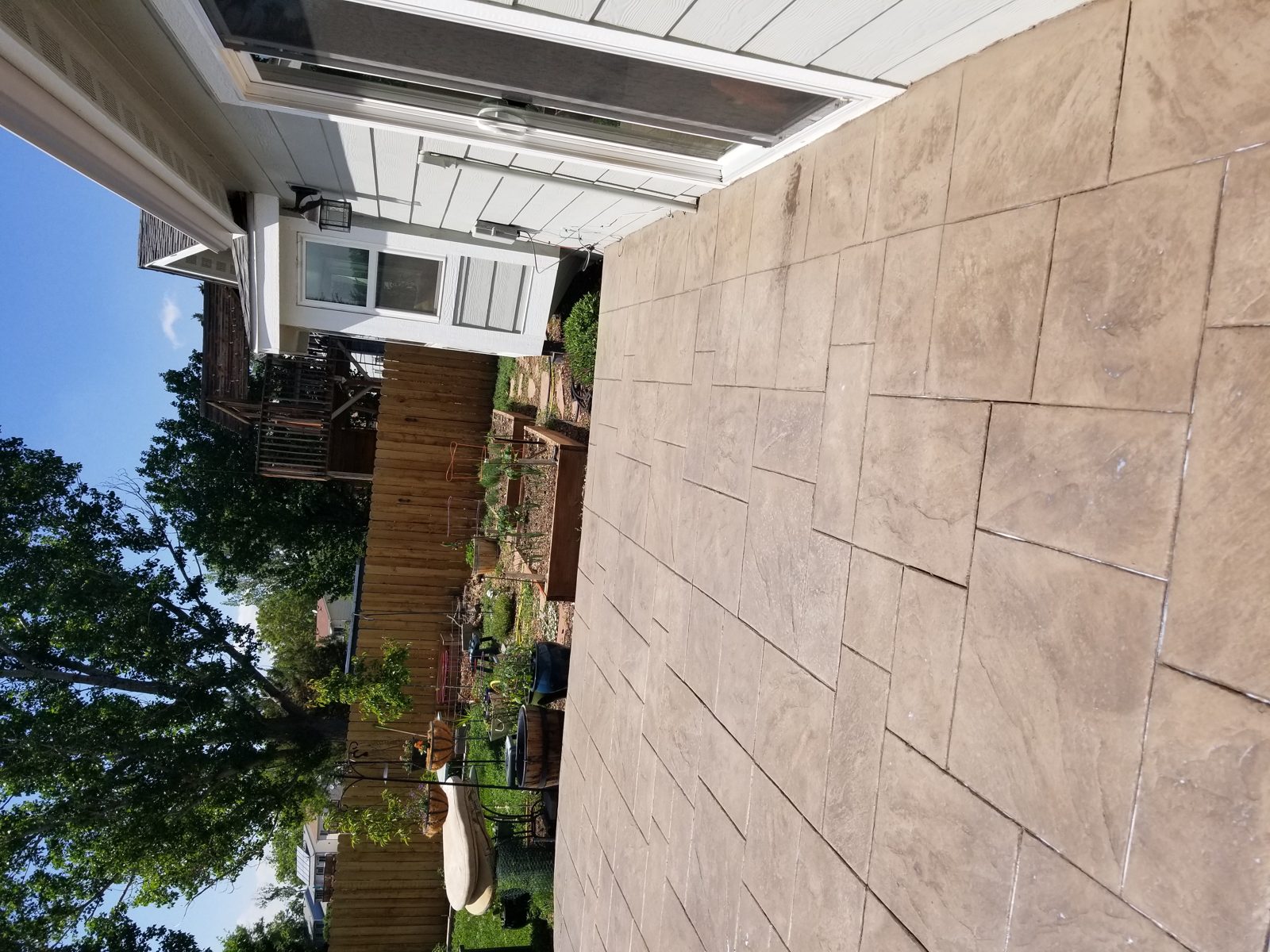 Exposed Aggregate Walkway in Timnath